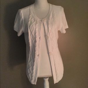 NWT Christopher & Banks White Sweater